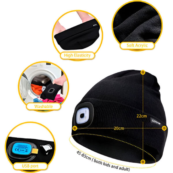 Kapa sa svetlom LEDBEANIE